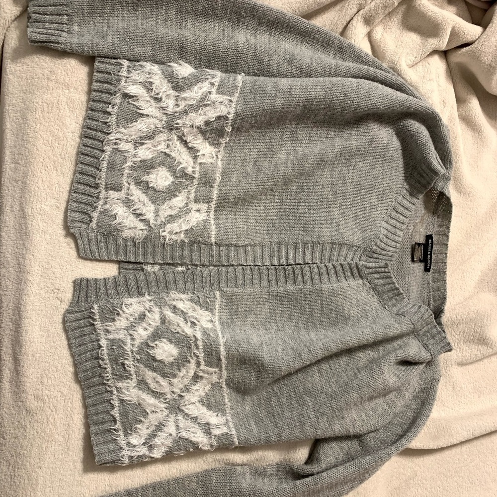 Blush and bloom small Gray cardigan